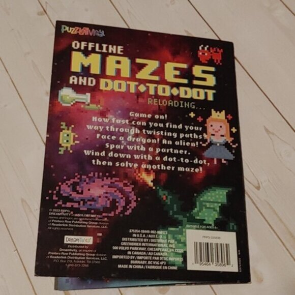 3/$13 New Offline Mazes And Dot To Dot Puzzleticity Fun Work Book For Kids - Picture 4 of 4
